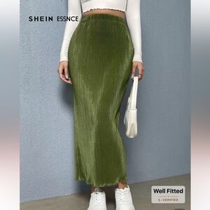 SHEIN Green Maxi Skirt